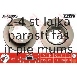 Bremžu diski TRW DF4089S