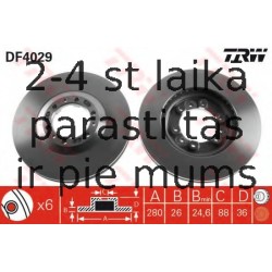 Bremžu diski TRW DF4029