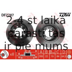 Bremžu diski TRW DF2787