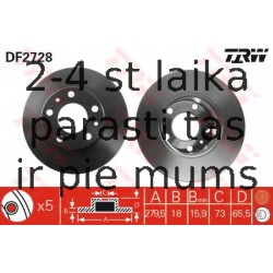 Bremžu diski TRW DF2728