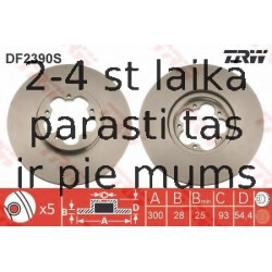 Bremžu diski TRW DF2390S
