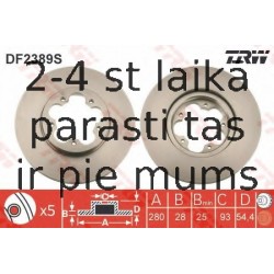 Bremžu diski TRW DF2389S