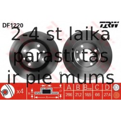 Bremžu diski TRW DF1220