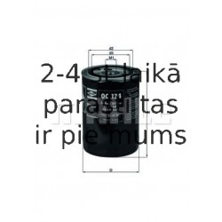 Eļļas filtrs MAHLE ORIGINAL OC 134