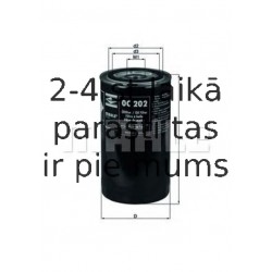 Eļļas filtrs MAHLE ORIGINAL OC 202