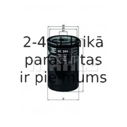 Eļļas filtrs MAHLE ORIGINAL OC 206