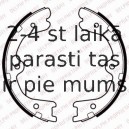 Комплект тормозных колодок, стояночная тормозная система DELPHI LS2037