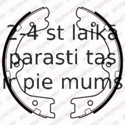 Комплект тормозных колодок, стояночная тормозная система DELPHI LS2037