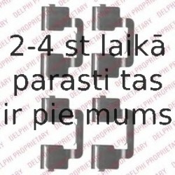 Комплектующие, колодки дискового тормоза DELPHI LX0506