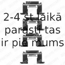 Комплектующие, колодки дискового тормоза DELPHI LX0077