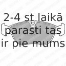 Комплект тормозных колодок, дисковый тормоз DELPHI LP839
