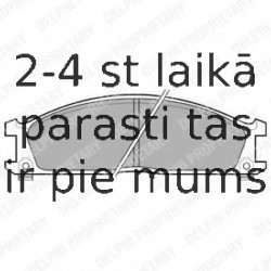 Комплект тормозных колодок, дисковый тормоз DELPHI LP543