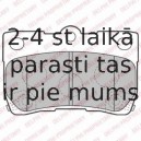 Комплект тормозных колодок, дисковый тормоз DELPHI LP2130