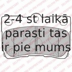 Комплект тормозных колодок, дисковый тормоз DELPHI LP2130