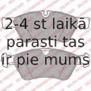 Комплект тормозных колодок, дисковый тормоз DELPHI LP2125