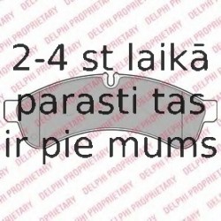 Комплект тормозных колодок, дисковый тормоз DELPHI LP2063