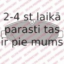 Комплект тормозных колодок, дисковый тормоз DELPHI LP2039