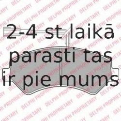 Комплект тормозных колодок, дисковый тормоз DELPHI LP1993