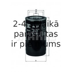 Eļļas filtrs MAHLE ORIGINAL OC 27