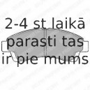 Комплект тормозных колодок, дисковый тормоз DELPHI LP1937