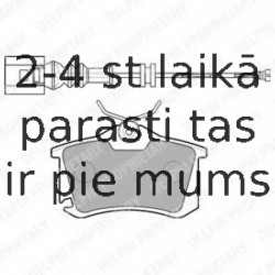 Комплект тормозных колодок, дисковый тормоз DELPHI LP1815