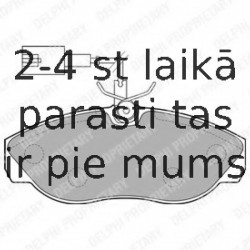 Комплект тормозных колодок, дисковый тормоз DELPHI LP1748