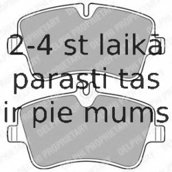 Комплект тормозных колодок, дисковый тормоз DELPHI LP1696