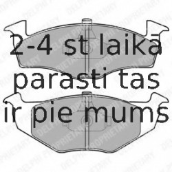 Комплект тормозных колодок, дисковый тормоз DELPHI LP1601