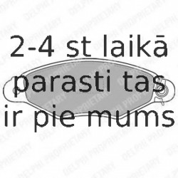 Комплект тормозных колодок, дисковый тормоз DELPHI LP1519