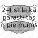 Комплект тормозных колодок, дисковый тормоз DELPHI LP1249