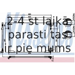 NISSENS 94671 KOND.RADIATORS RENAULT TRAFIC 01-