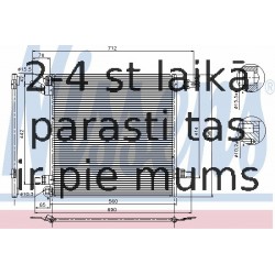 NISSENS 94568 KOND. RADIATORS MB W163 ML