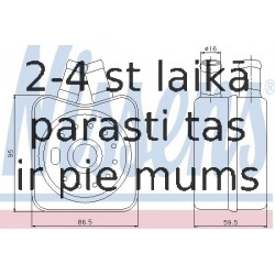 NISSENS 90608 EĻĻAS RADIATORS AUDI VW V15-60-6012