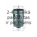 Degvielas filtrs MAHLE ORIGINAL KC 101