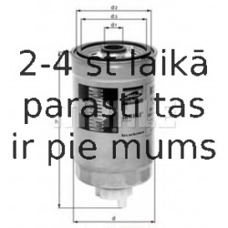 Degvielas filtrs MAHLE ORIGINAL KC 32