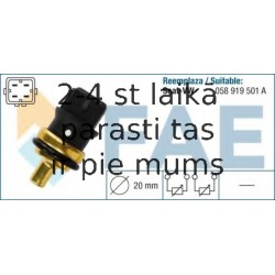 Датчик, температура охлаждающей жидкости FAE 33785