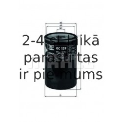 Eļļas filtrs MAHLE ORIGINAL OC 129