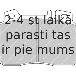 Комплект тормозных колодок, дисковый тормоз FERODO FDB1037