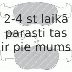 Комплект тормозных колодок, дисковый тормоз FERODO FDB1040