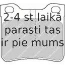 Комплект тормозных колодок, дисковый тормоз FERODO FDB1044