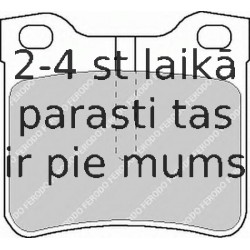 Комплект тормозных колодок, дисковый тормоз FERODO FDB1044