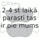 Комплект тормозных колодок, дисковый тормоз FERODO FDB1056