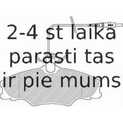 Комплект тормозных колодок, дисковый тормоз FERODO FDB1062