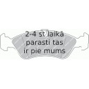 Комплект тормозных колодок, дисковый тормоз FERODO FDB1067