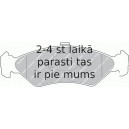 Комплект тормозных колодок, дисковый тормоз FERODO FDB1082