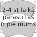 Комплект тормозных колодок, дисковый тормоз FERODO FDB1091