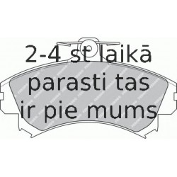 Bremžu uzliku kompl., Disku bremzes FERODO FDB1093