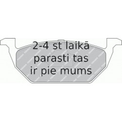 Bremžu uzliku kompl., Disku bremzes FERODO FDB1094