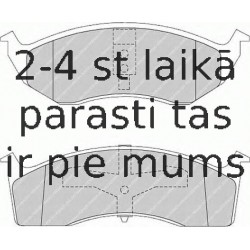 Комплект тормозных колодок, дисковый тормоз FERODO FDB1098
