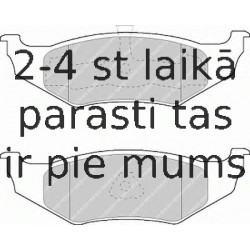 Комплект тормозных колодок, дисковый тормоз FERODO FDB1099